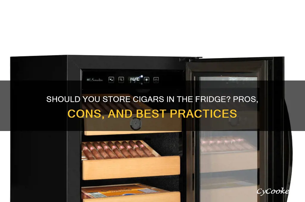 can i store cigars in the refrigerator