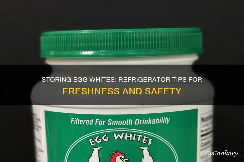 can i store egg whites in the refrigerator