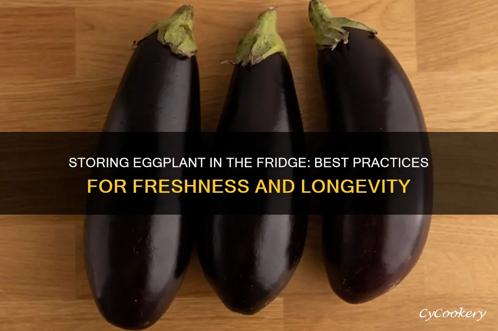 can i store eggplant in the refrigerator