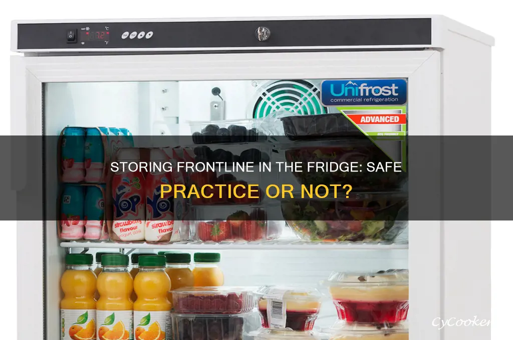 can i store frontline in the refrigerator