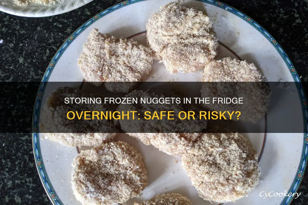 can i store frozen nuggets in the refrigerator overnight