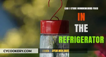 Storing Hummingbird Food: Refrigerator Tips for Fresh Nectar