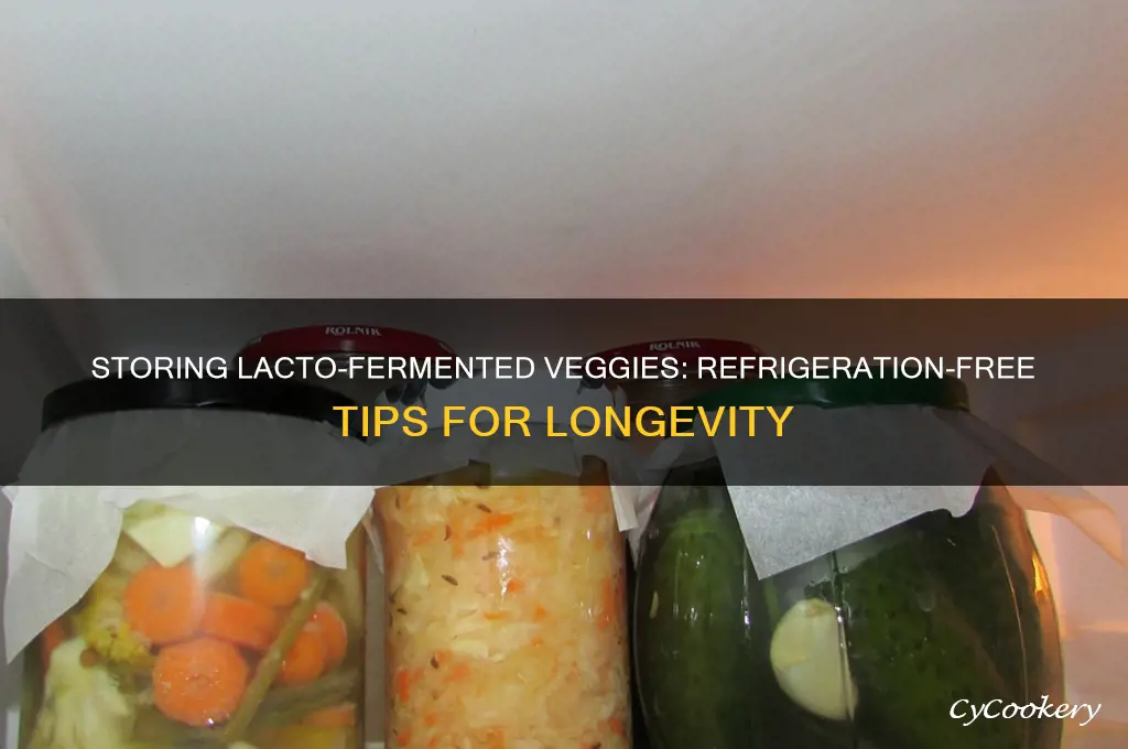 can i store lacto fermented vegetables without refrigeration