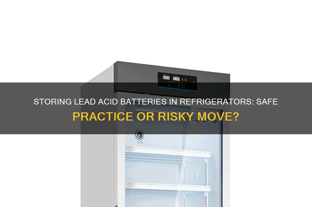 can i store lead acid battery in refrigerator