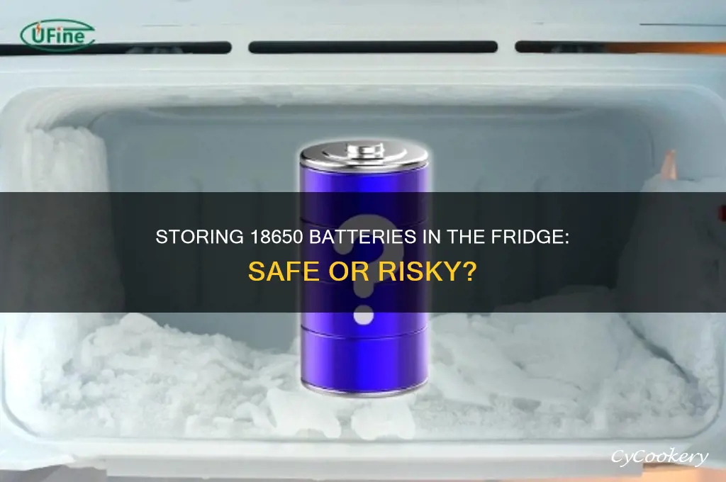 can i store my 18650 battery in refrigerator
