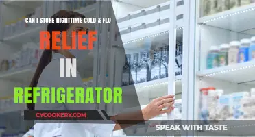 Should You Refrigerate Nighttime Cold & Flu Relief Medication?