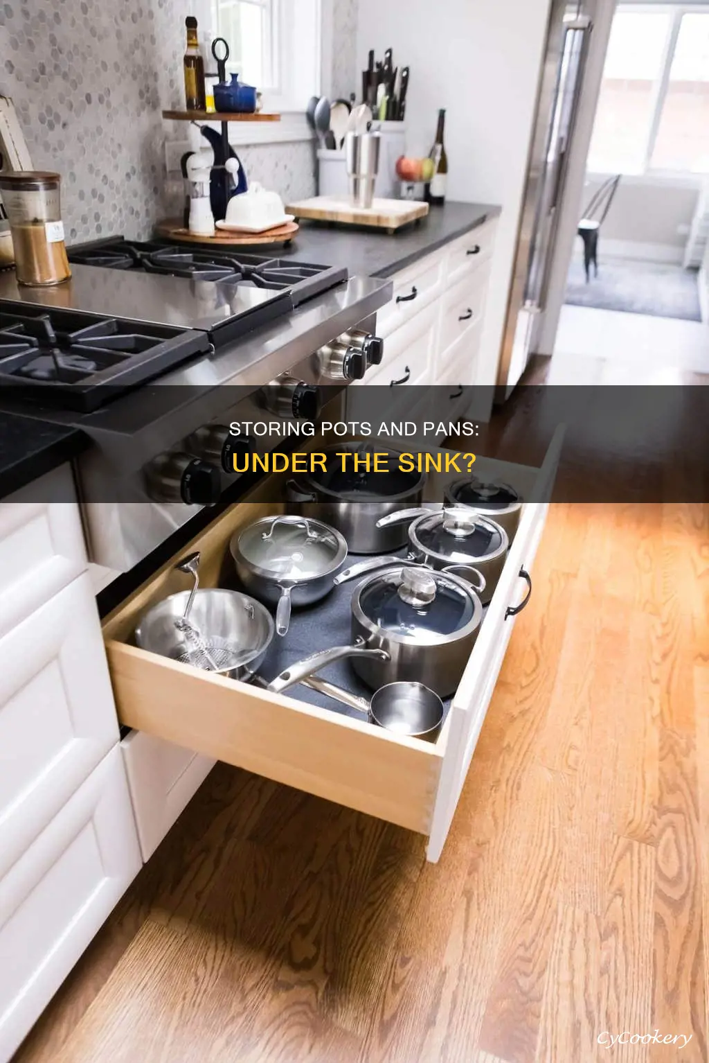 can I store pots and pans under the sink