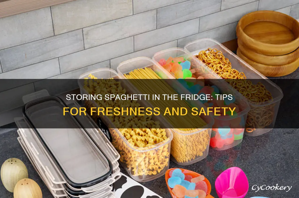 can i store spaghetti in the refrigerator