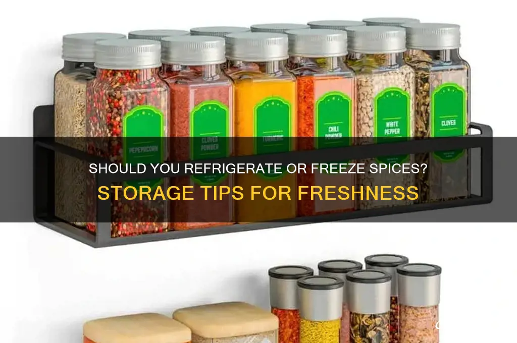 can i store spices in a refrigerator or freezer
