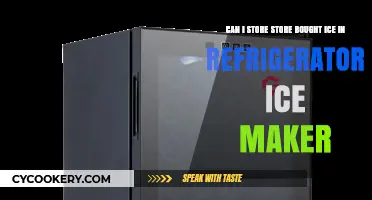 Storing Store-Bought Ice in Your Fridge's Ice Maker: Is It Safe?
