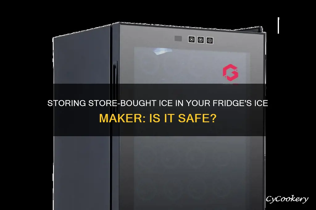 can i store store bought ice in refrigerator ice maker