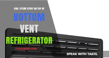 Storing Items on Top of Bottom-Vent Refrigerators: Safe or Risky?