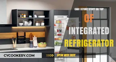 Storing Items Above Integrated Fridges: Safety Tips and Best Practices