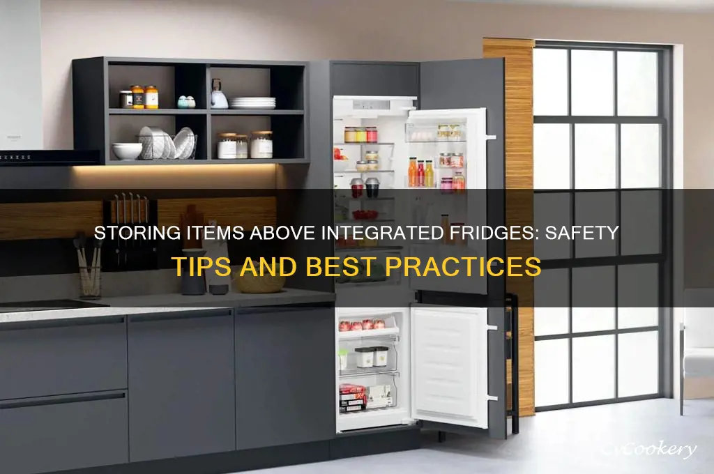 can i store stuff on top of integrated refrigerator