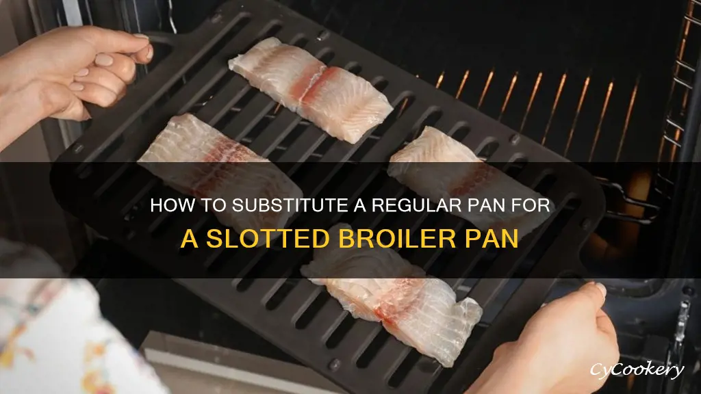 can I sub regular pan for sloatted broiler