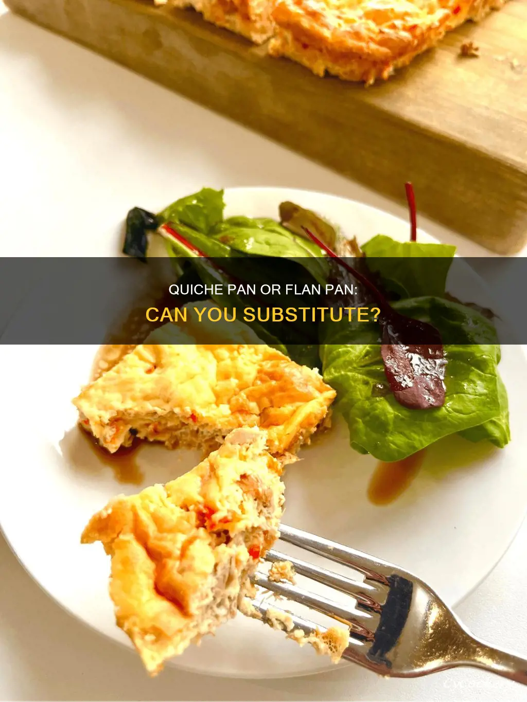 can I substigute quiche lan for flan pan