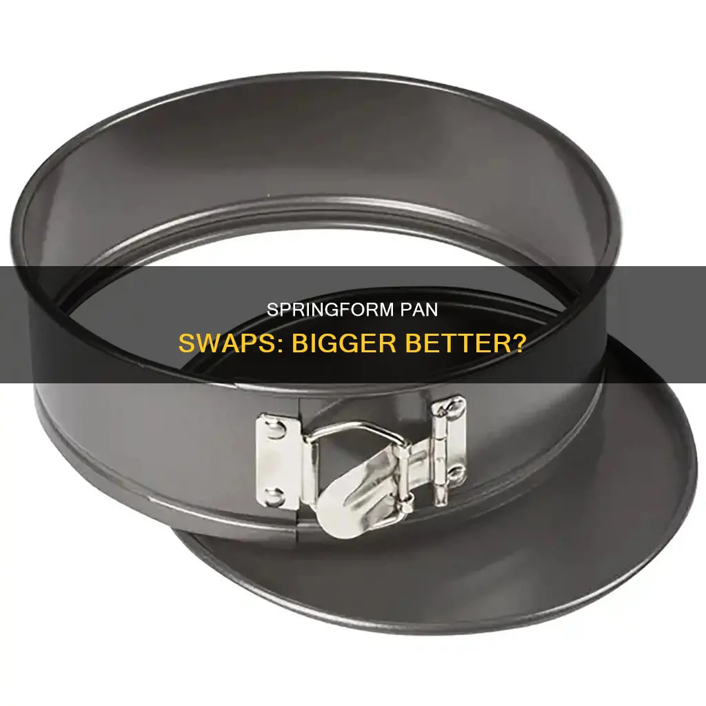 can I substitute a larger springform pan