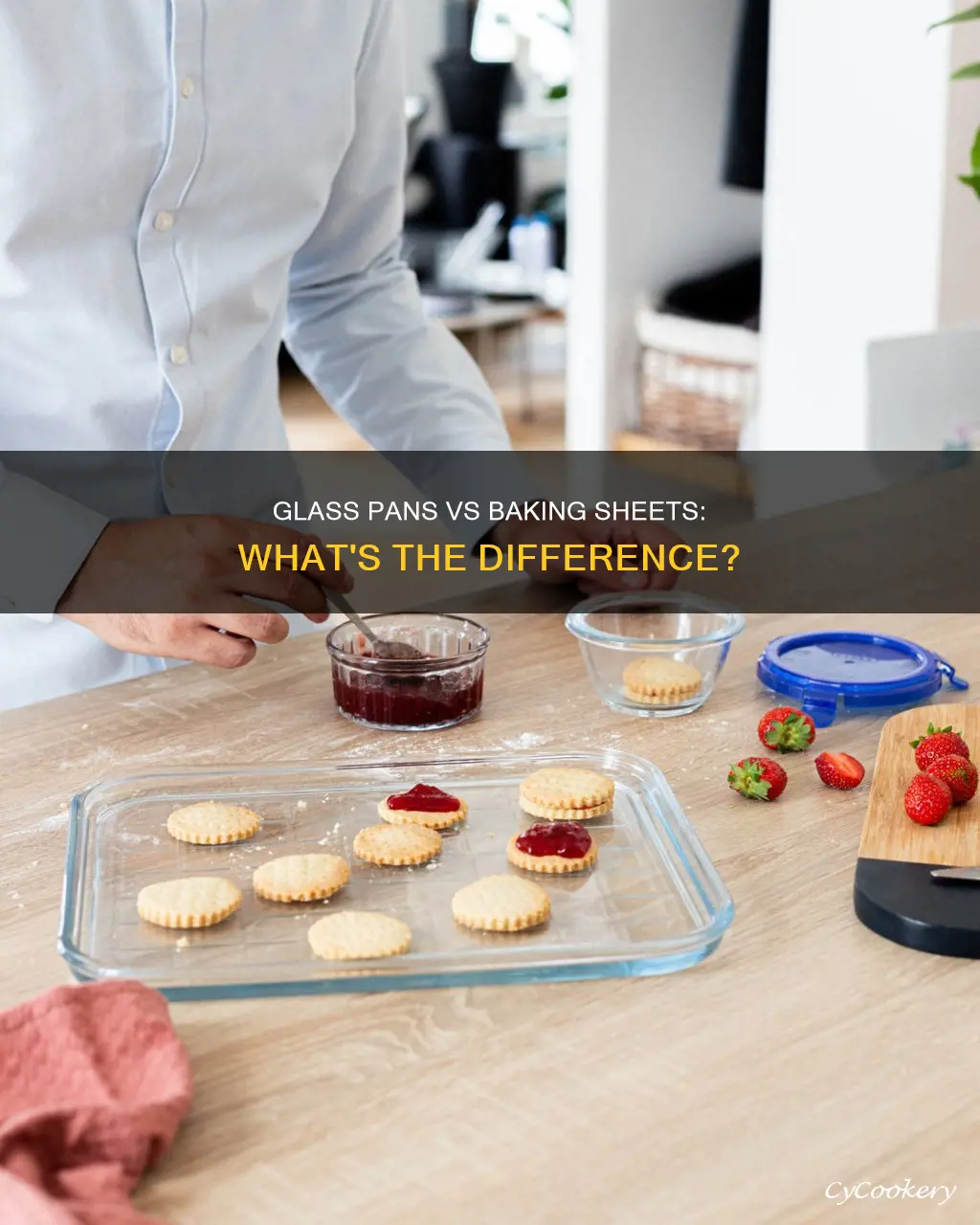 can I substitute glass pan for baking sheet