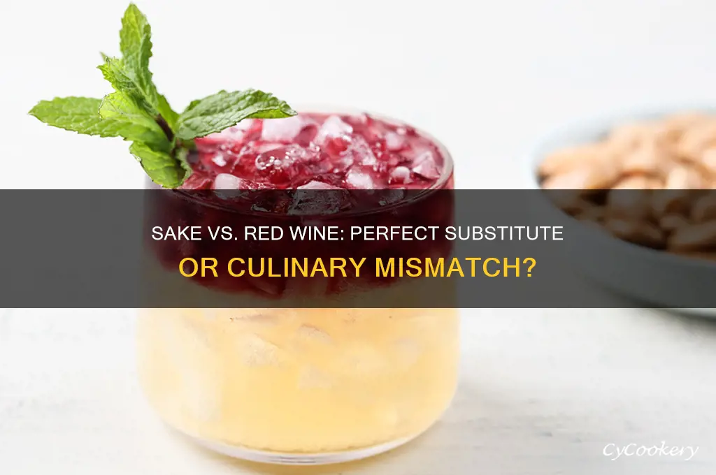 can i substitute sake for red wine