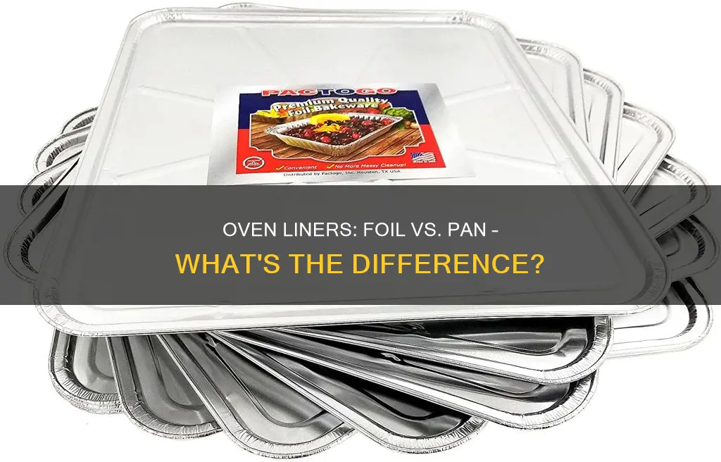 can I substitute tin foil for an oven liner pan