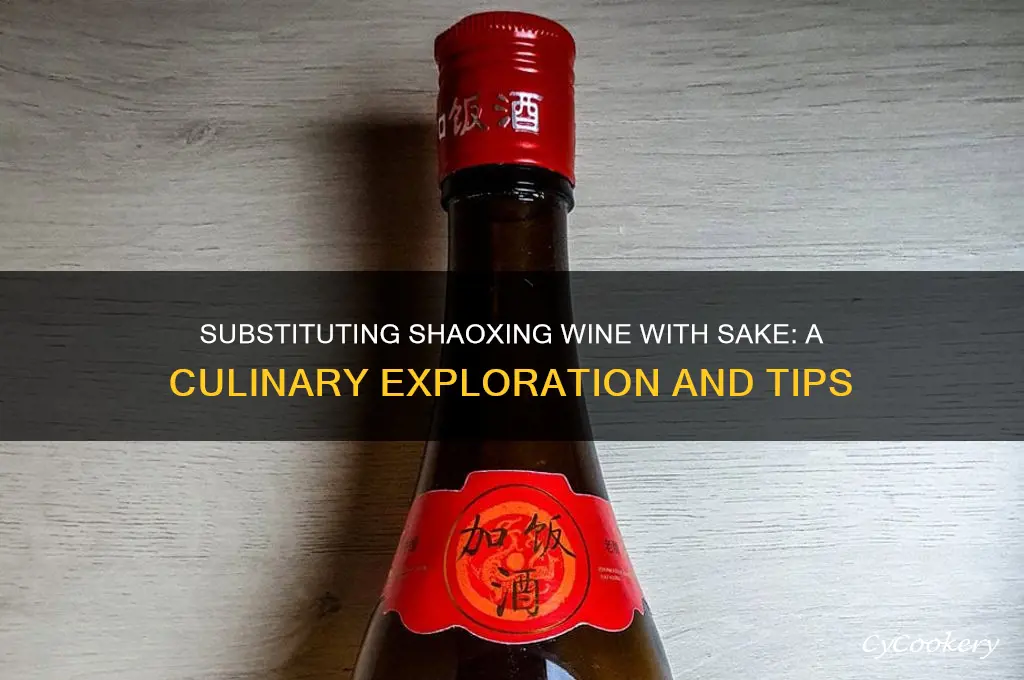 can i substiute shaxing wine to sake