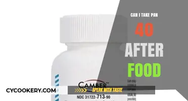 The Right Time to Take Pan 40: Before or After Food?