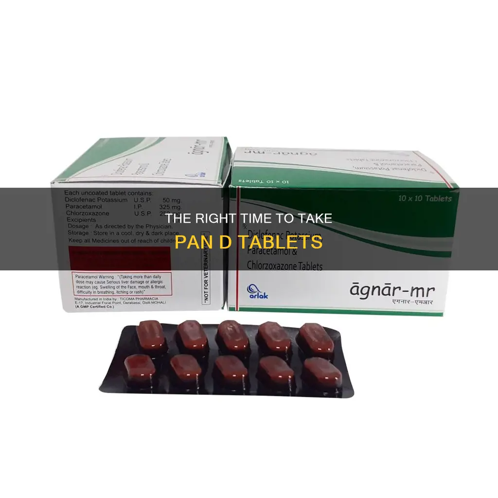 can I take pan d tablet after food