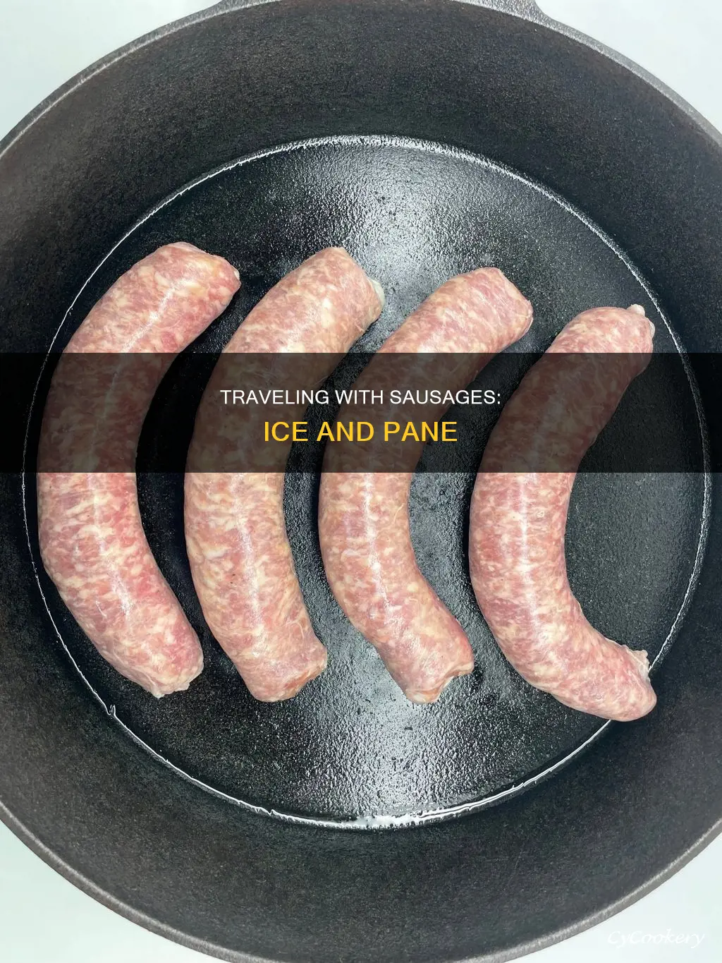 can I take sausage on the pane with ice