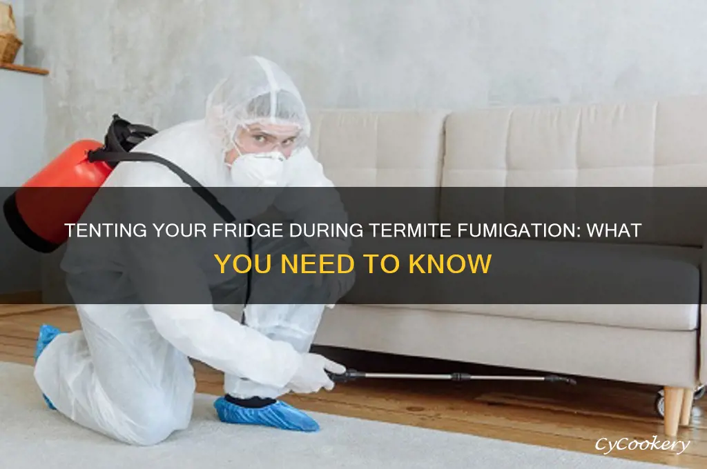 can i tent my refrigerator during termite fumigation