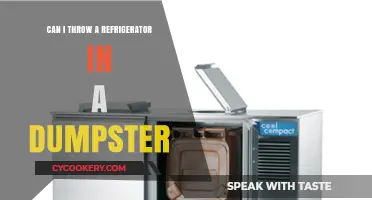 Can You Toss a Refrigerator in a Dumpster? Legal Disposal Guide