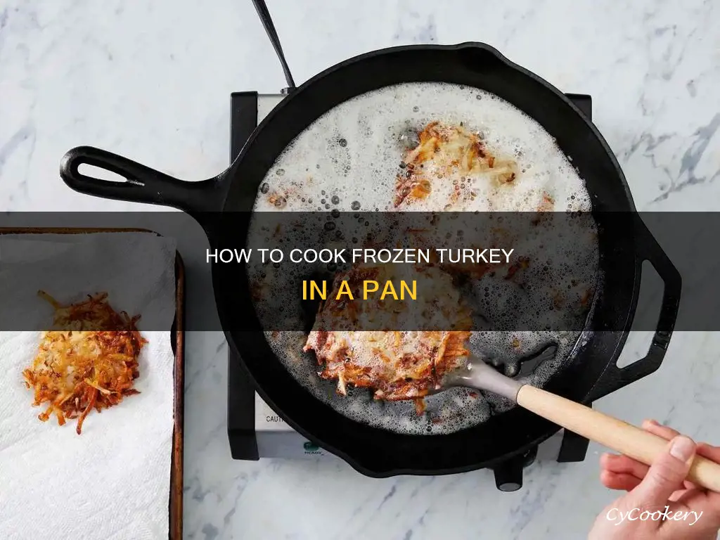 can I throw frozen turkey in a pan