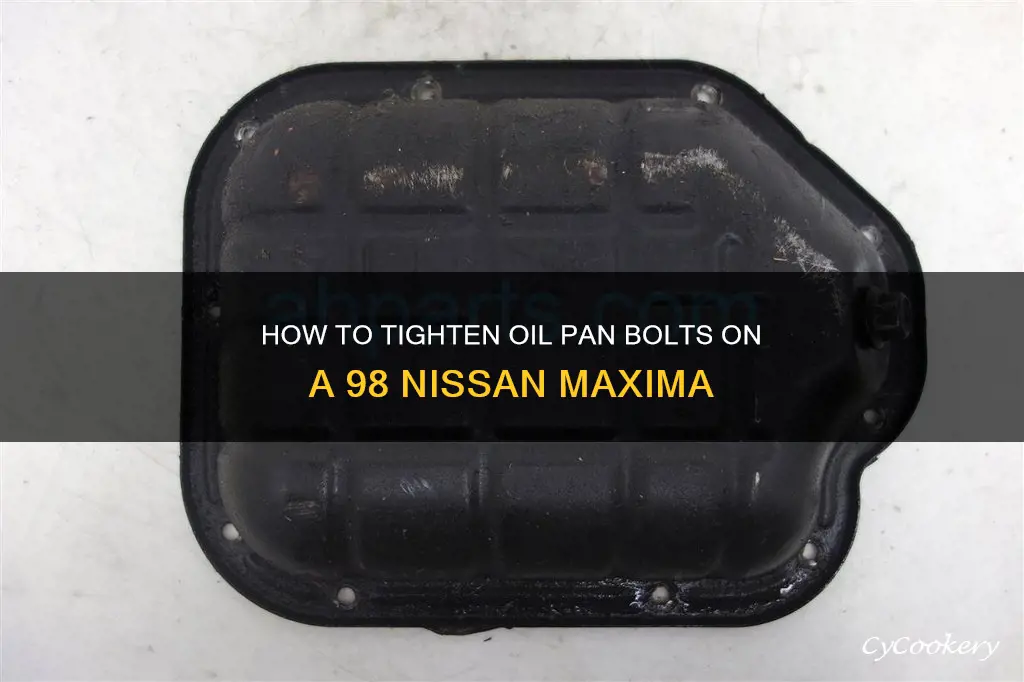 can I tighten bolts on oil pan 98 nissan maxima