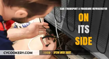 Transporting a Frigidaire Refrigerator Safely: Can It Be Laid on Its Side?