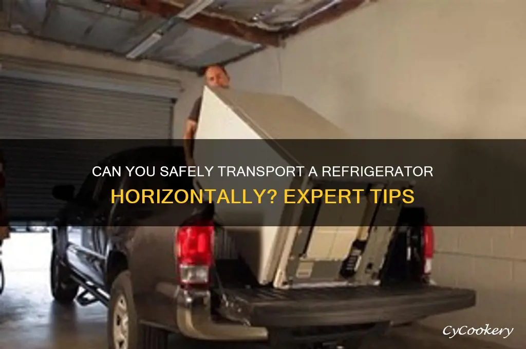 can i transport a refrigerator horizontally