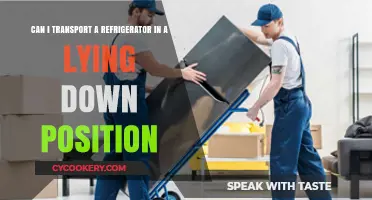 Transporting a Refrigerator: Is Lying Down Safe or Risky?