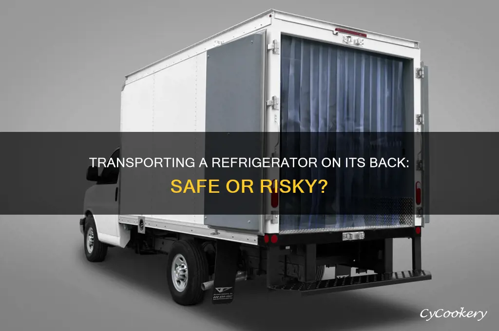 can i transport refrigerator on its back