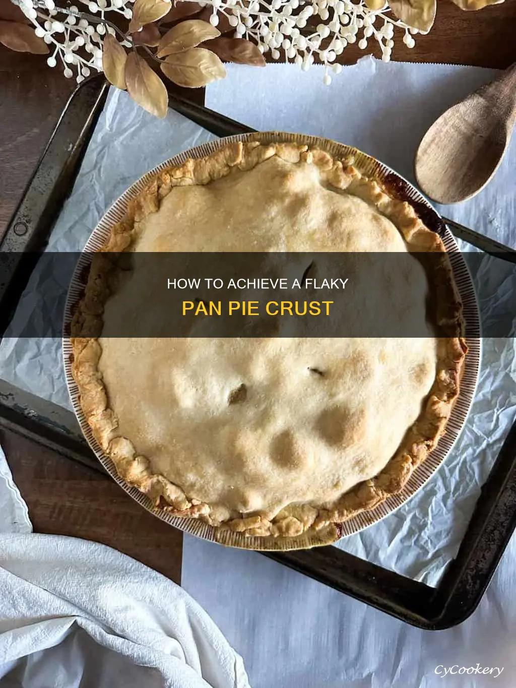 can I turn my pan pie crust flaky