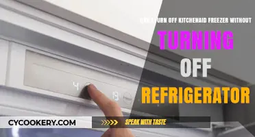 How to Turn Off KitchenAid Freezer Without Affecting Refrigerator