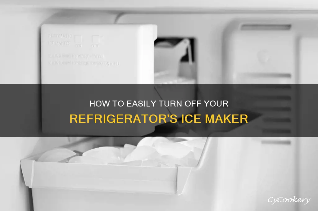 can i turn off refrigerator ice maker