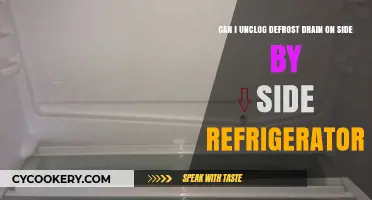 How to Unclog Your Side-by-Side Refrigerator's Defrost Drain Easily