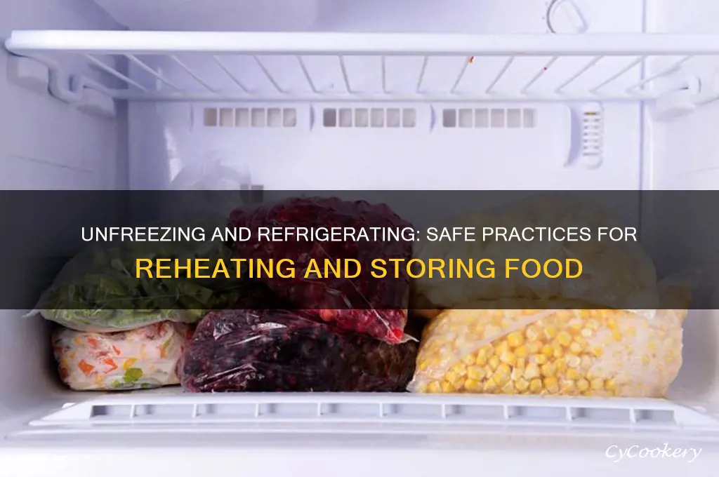 can i unfreeze and then refrigerate
