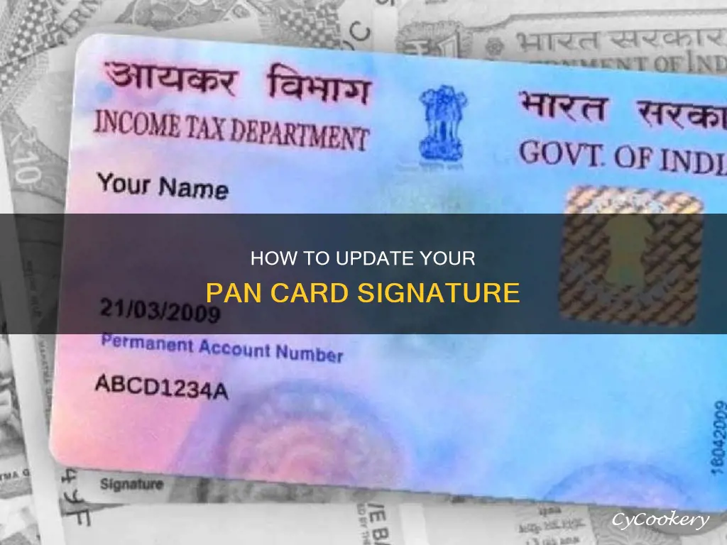 can I update my signature in pan card
