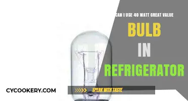 Using 40 Watt Great Value Bulbs in Your Refrigerator: Safe or Not?