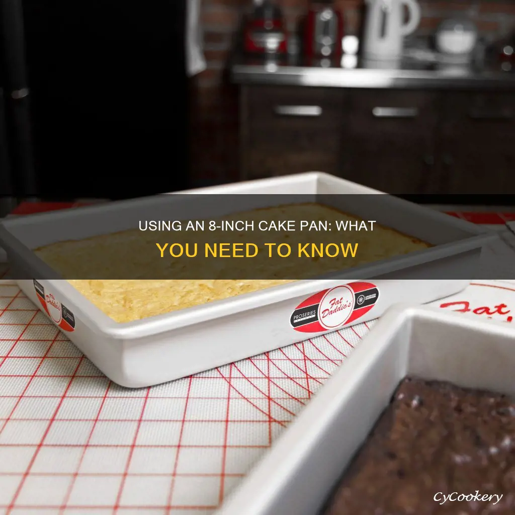 can I use 8 inch cake pan instead of 9