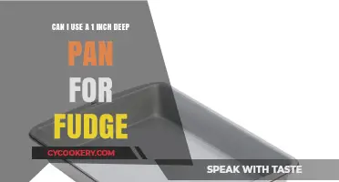 Baking Fudge: How Deep Should Your Pan Be?