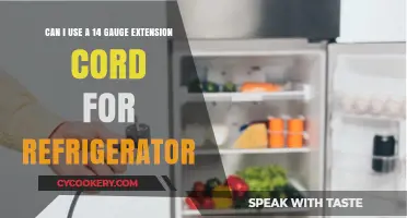 Using a 14 Gauge Extension Cord for Your Refrigerator: Safe or Risky?