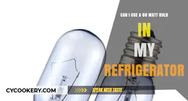 Using a 60 Watt Bulb in Your Refrigerator: Safe or Risky?