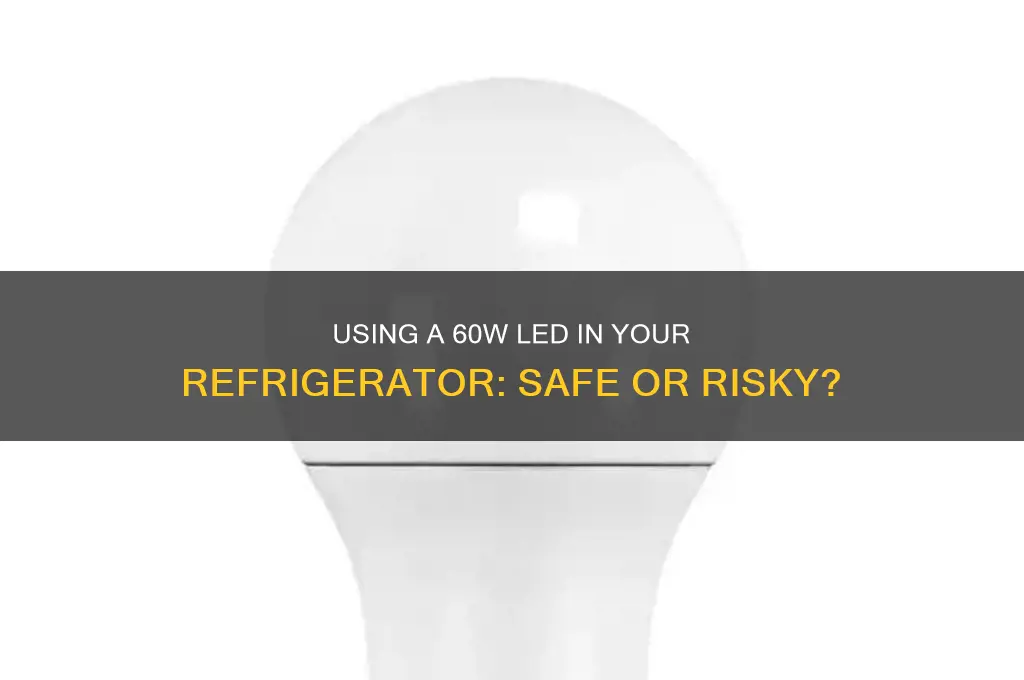can i use a 60w led in refrigerator