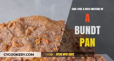 Substituting a 9x13 Pan for a Bundt Pan: Baking Tips