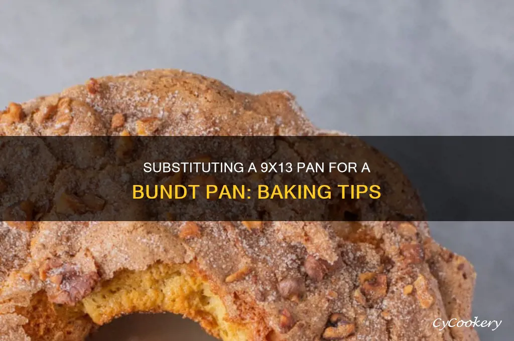 can I use a 9x13 instead of a bundt pan